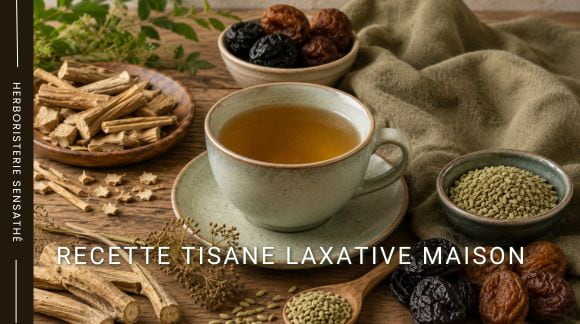 Recette tisane laxative contre la constipation - Herboristerie Sensathé Recette tisane laxative contre la constipation - Herboristerie Sensathé